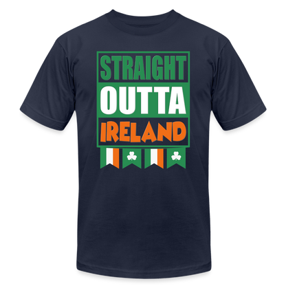 Straight Outta Ireland, St Patrick Day Shirt, Shamrock Shirt, Irish Shirt, Lucky Shirt, St Patricks Shirt, St Patricks Day Tee, St Patricks Day Gifts - navy