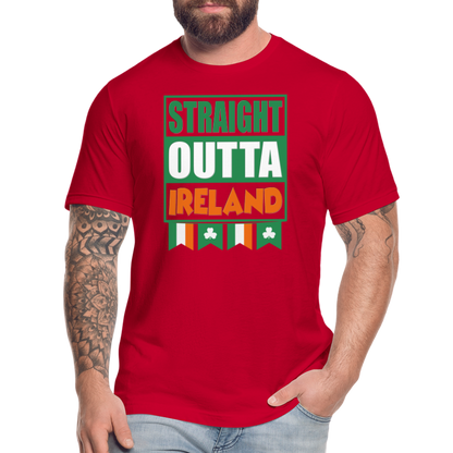 Straight Outta Ireland, St Patrick Day Shirt, Shamrock Shirt, Irish Shirt, Lucky Shirt, St Patricks Shirt, St Patricks Day Tee, St Patricks Day Gifts - red