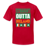 Straight Outta Ireland, St Patrick Day Shirt, Shamrock Shirt, Irish Shirt, Lucky Shirt, St Patricks Shirt, St Patricks Day Tee, St Patricks Day Gifts - red