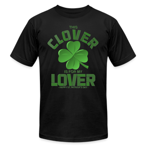 This Clover Is For My Lover, St Patrick Day Shirt, Shamrock Shirt, Irish Shirt, Lucky Shirt, St Patricks Shirt, St Patricks Day Tee, St Patricks Day Gifts - black