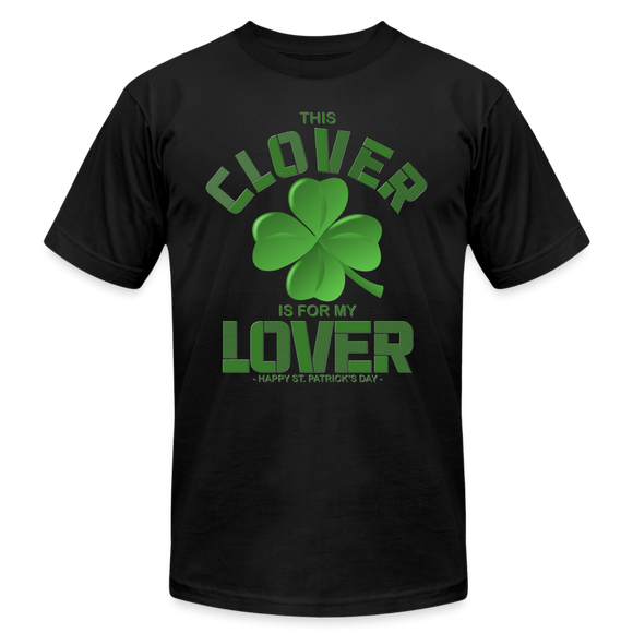 This Clover Is For My Lover, St Patrick Day Shirt, Shamrock Shirt, Irish Shirt, Lucky Shirt, St Patricks Shirt, St Patricks Day Tee, St Patricks Day Gifts - black