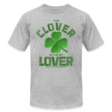 This Clover Is For My Lover, St Patrick Day Shirt, Shamrock Shirt, Irish Shirt, Lucky Shirt, St Patricks Shirt, St Patricks Day Tee, St Patricks Day Gifts - heather gray