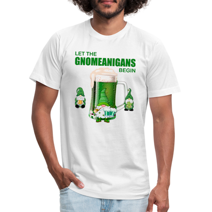 Let The Gnomeanigans Begin, Gnomes Drinking, St Patrick Day Shirt, Shamrock Shirt, Irish Shirt, Lucky Shirt, St Patricks Shirt, St Patricks Day Tee, St Patricks Day Gifts - white