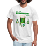 Let The Gnomeanigans Begin, Gnomes Drinking, St Patrick Day Shirt, Shamrock Shirt, Irish Shirt, Lucky Shirt, St Patricks Shirt, St Patricks Day Tee, St Patricks Day Gifts - white