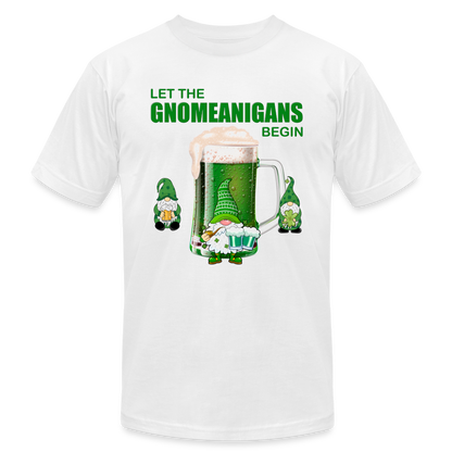 Let The Gnomeanigans Begin, Gnomes Drinking, St Patrick Day Shirt, Shamrock Shirt, Irish Shirt, Lucky Shirt, St Patricks Shirt, St Patricks Day Tee, St Patricks Day Gifts - white