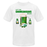 Let The Gnomeanigans Begin, Gnomes Drinking, St Patrick Day Shirt, Shamrock Shirt, Irish Shirt, Lucky Shirt, St Patricks Shirt, St Patricks Day Tee, St Patricks Day Gifts - white