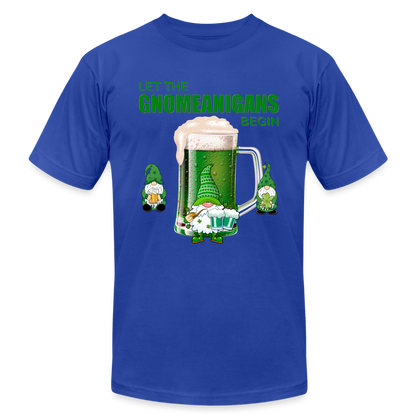 Let The Gnomeanigans Begin, Gnomes Drinking, St Patrick Day Shirt, Shamrock Shirt, Irish Shirt, Lucky Shirt, St Patricks Shirt, St Patricks Day Tee, St Patricks Day Gifts - royal blue