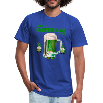 Let The Gnomeanigans Begin, Gnomes Drinking, St Patrick Day Shirt, Shamrock Shirt, Irish Shirt, Lucky Shirt, St Patricks Shirt, St Patricks Day Tee, St Patricks Day Gifts - royal blue