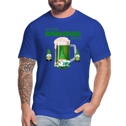 Let The Gnomeanigans Begin, Gnomes Drinking, St Patrick Day Shirt, Shamrock Shirt, Irish Shirt, Lucky Shirt, St Patricks Shirt, St Patricks Day Tee, St Patricks Day Gifts - royal blue