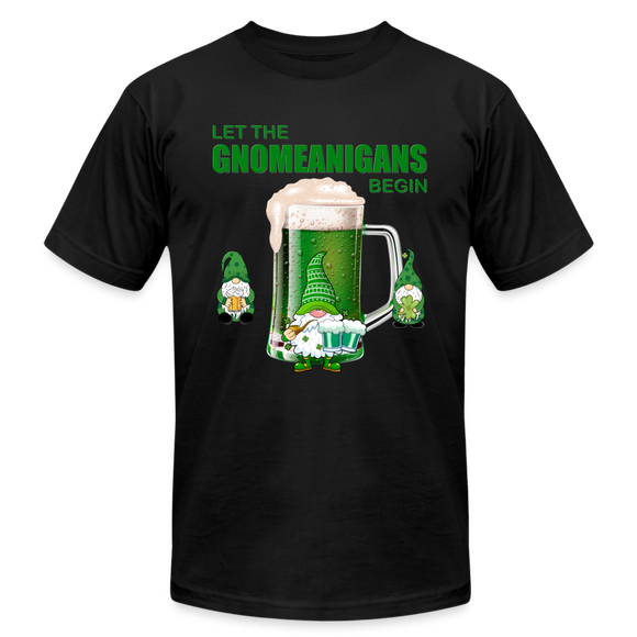 Let The Gnomeanigans Begin, Gnomes Drinking, St Patrick Day Shirt, Shamrock Shirt, Irish Shirt, Lucky Shirt, St Patricks Shirt, St Patricks Day Tee, St Patricks Day Gifts - black