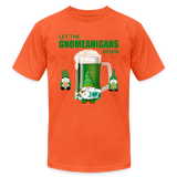 Let The Gnomeanigans Begin, Gnomes Drinking, St Patrick Day Shirt, Shamrock Shirt, Irish Shirt, Lucky Shirt, St Patricks Shirt, St Patricks Day Tee, St Patricks Day Gifts - orange