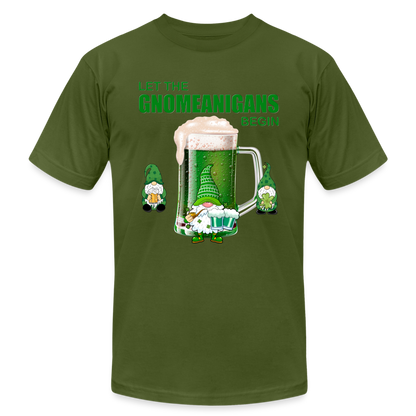 Let The Gnomeanigans Begin, Gnomes Drinking, St Patrick Day Shirt, Shamrock Shirt, Irish Shirt, Lucky Shirt, St Patricks Shirt, St Patricks Day Tee, St Patricks Day Gifts - olive