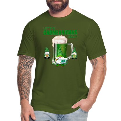 Let The Gnomeanigans Begin, Gnomes Drinking, St Patrick Day Shirt, Shamrock Shirt, Irish Shirt, Lucky Shirt, St Patricks Shirt, St Patricks Day Tee, St Patricks Day Gifts - olive
