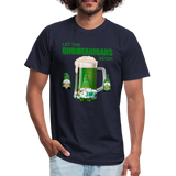 Let The Gnomeanigans Begin, Gnomes Drinking, St Patrick Day Shirt, Shamrock Shirt, Irish Shirt, Lucky Shirt, St Patricks Shirt, St Patricks Day Tee, St Patricks Day Gifts - navy