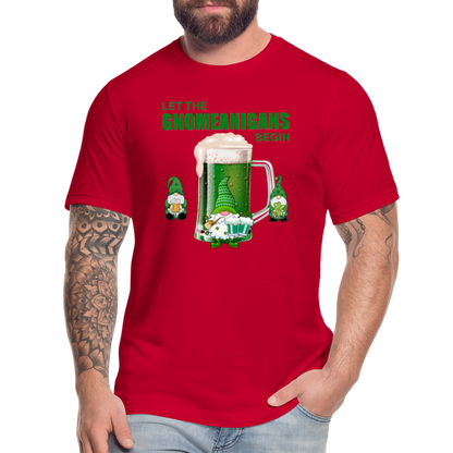 Let The Gnomeanigans Begin, Gnomes Drinking, St Patrick Day Shirt, Shamrock Shirt, Irish Shirt, Lucky Shirt, St Patricks Shirt, St Patricks Day Tee, St Patricks Day Gifts - red