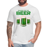 I'm Here For The Beer, Beer Drinking Shirt, Green Beer, St Patrick Day Shirt, Shamrock Shirt, Irish Shirt, Lucky Shirt, St Patricks Shirt, St Patricks Day Tee, St Patricks Day Gifts - white