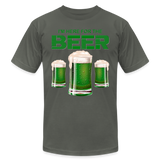 I'm Here For The Beer, Beer Drinking Shirt, Green Beer, St Patrick Day Shirt, Shamrock Shirt, Irish Shirt, Lucky Shirt, St Patricks Shirt, St Patricks Day Tee, St Patricks Day Gifts - asphalt