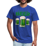 I'm Here For The Beer, Beer Drinking Shirt, Green Beer, St Patrick Day Shirt, Shamrock Shirt, Irish Shirt, Lucky Shirt, St Patricks Shirt, St Patricks Day Tee, St Patricks Day Gifts - royal blue