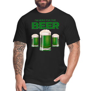 I'm Here For The Beer, Beer Drinking Shirt, Green Beer, St Patrick Day Shirt, Shamrock Shirt, Irish Shirt, Lucky Shirt, St Patricks Shirt, St Patricks Day Tee, St Patricks Day Gifts - black