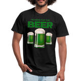 I'm Here For The Beer, Beer Drinking Shirt, Green Beer, St Patrick Day Shirt, Shamrock Shirt, Irish Shirt, Lucky Shirt, St Patricks Shirt, St Patricks Day Tee, St Patricks Day Gifts - black