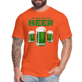 I'm Here For The Beer, Beer Drinking Shirt, Green Beer, St Patrick Day Shirt, Shamrock Shirt, Irish Shirt, Lucky Shirt, St Patricks Shirt, St Patricks Day Tee, St Patricks Day Gifts - orange