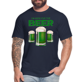 I'm Here For The Beer, Beer Drinking Shirt, Green Beer, St Patrick Day Shirt, Shamrock Shirt, Irish Shirt, Lucky Shirt, St Patricks Shirt, St Patricks Day Tee, St Patricks Day Gifts - navy