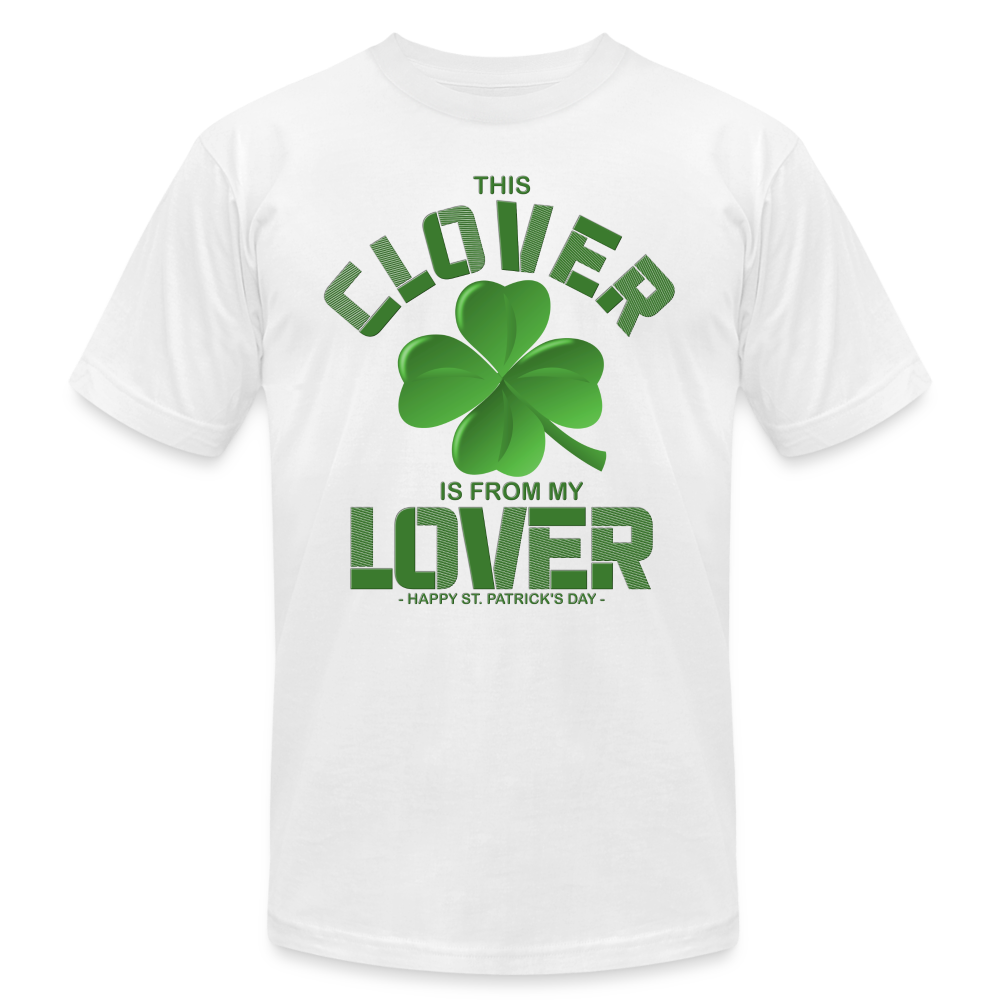 This Clover Is From My Lover, St Patrick Day Shirt, Shamrock Shirt, Irish Shirt, Lucky Shirt, St Patricks Shirt, St Patricks Day Tee, St Patricks Day Gifts - white