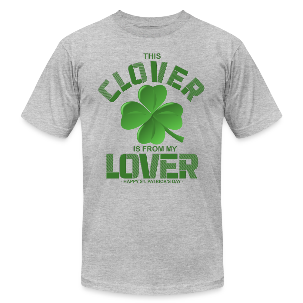 This Clover Is From My Lover, St Patrick Day Shirt, Shamrock Shirt, Irish Shirt, Lucky Shirt, St Patricks Shirt, St Patricks Day Tee, St Patricks Day Gifts - heather gray