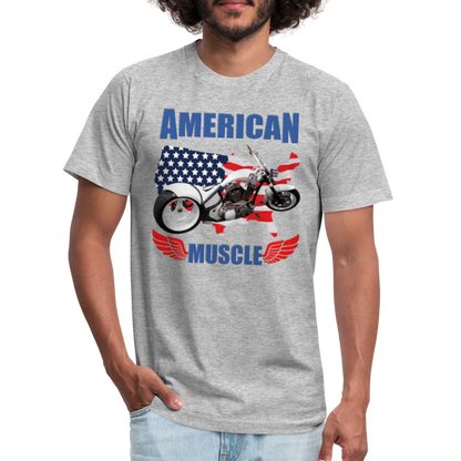 American Muscle Shirt, Motorcycle Shirt, Biker Shirt, Motorcycle Gift, Motorcycle Tshirt, Motorcycle Shirts, Motorcycle T Shirt, Biker Shirt - heather gray