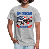 American Muscle Shirt, Motorcycle Shirt, Biker Shirt, Motorcycle Gift, Motorcycle Tshirt, Motorcycle Shirts, Motorcycle T Shirt, Biker Shirt - heather gray