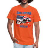 American Muscle Shirt, Motorcycle Shirt, Biker Shirt, Motorcycle Gift, Motorcycle Tshirt, Motorcycle Shirts, Motorcycle T Shirt, Biker Shirt - orange