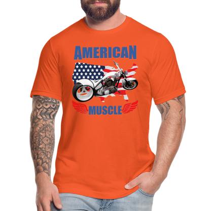 American Muscle Shirt, Motorcycle Shirt, Biker Shirt, Motorcycle Gift, Motorcycle Tshirt, Motorcycle Shirts, Motorcycle T Shirt, Biker Shirt - orange