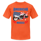 American Muscle Shirt, Motorcycle Shirt, Biker Shirt, Motorcycle Gift, Motorcycle Tshirt, Motorcycle Shirts, Motorcycle T Shirt, Biker Shirt - orange