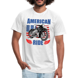 American Ride Shirt, Motorcycle Shirt, Biker Shirt, Motorcycle Gift, Motorcycle Tshirt, Motorcycle Shirts, Motorcycle T Shirt, Biker Shirts - white