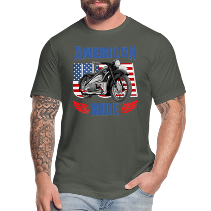 American Ride Shirt, Motorcycle Shirt, Biker Shirt, Motorcycle Gift, Motorcycle Tshirt, Motorcycle Shirts, Motorcycle T Shirt, Biker Shirts - asphalt