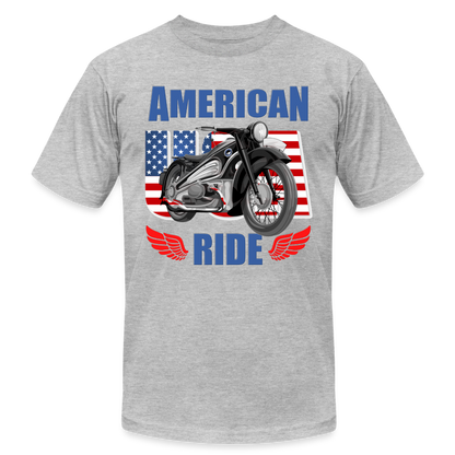 American Ride Shirt, Motorcycle Shirt, Biker Shirt, Motorcycle Gift, Motorcycle Tshirt, Motorcycle Shirts, Motorcycle T Shirt, Biker Shirts - heather gray