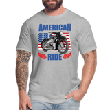 American Ride Shirt, Motorcycle Shirt, Biker Shirt, Motorcycle Gift, Motorcycle Tshirt, Motorcycle Shirts, Motorcycle T Shirt, Biker Shirts - heather gray