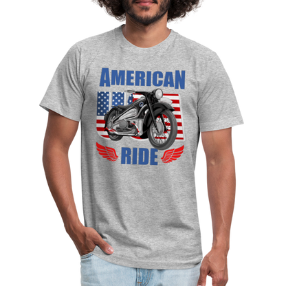 American Ride Shirt, Motorcycle Shirt, Biker Shirt, Motorcycle Gift, Motorcycle Tshirt, Motorcycle Shirts, Motorcycle T Shirt, Biker Shirts - heather gray