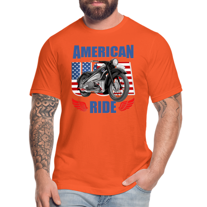 American Ride Shirt, Motorcycle Shirt, Biker Shirt, Motorcycle Gift, Motorcycle Tshirt, Motorcycle Shirts, Motorcycle T Shirt, Biker Shirts - orange