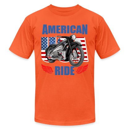 American Ride Shirt, Motorcycle Shirt, Biker Shirt, Motorcycle Gift, Motorcycle Tshirt, Motorcycle Shirts, Motorcycle T Shirt, Biker Shirts - orange