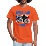 American Ride Shirt, Motorcycle Shirt, Biker Shirt, Motorcycle Gift, Motorcycle Tshirt, Motorcycle Shirts, Motorcycle T Shirt, Biker Shirts - orange