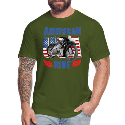 American Ride Shirt, Motorcycle Shirt, Biker Shirt, Motorcycle Gift, Motorcycle Tshirt, Motorcycle Shirts, Motorcycle T Shirt, Biker Shirts - olive