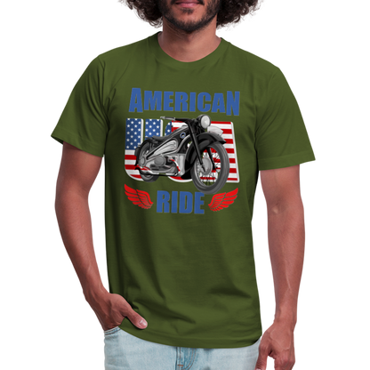 American Ride Shirt, Motorcycle Shirt, Biker Shirt, Motorcycle Gift, Motorcycle Tshirt, Motorcycle Shirts, Motorcycle T Shirt, Biker Shirts - olive