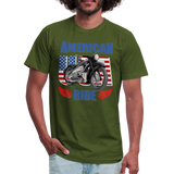 American Ride Shirt, Motorcycle Shirt, Biker Shirt, Motorcycle Gift, Motorcycle Tshirt, Motorcycle Shirts, Motorcycle T Shirt, Biker Shirts - olive