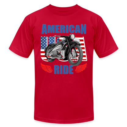 American Ride Shirt, Motorcycle Shirt, Biker Shirt, Motorcycle Gift, Motorcycle Tshirt, Motorcycle Shirts, Motorcycle T Shirt, Biker Shirts - red