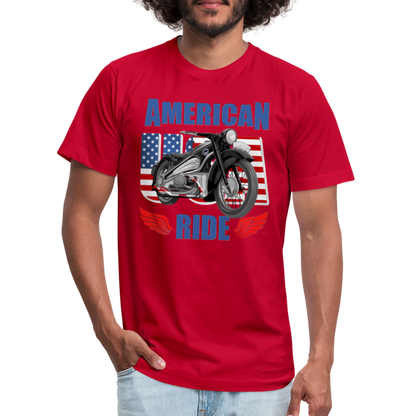 American Ride Shirt, Motorcycle Shirt, Biker Shirt, Motorcycle Gift, Motorcycle Tshirt, Motorcycle Shirts, Motorcycle T Shirt, Biker Shirts - red
