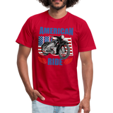 American Ride Shirt, Motorcycle Shirt, Biker Shirt, Motorcycle Gift, Motorcycle Tshirt, Motorcycle Shirts, Motorcycle T Shirt, Biker Shirts - red