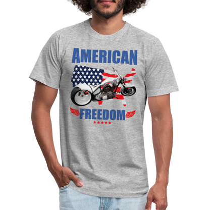 American Freedom Shirt, Motorcycle Shirt, Biker Shirt, Motorcycle Gift, Motorcycle Tshirt, Motorcycle Shirts, Motorcycle T Shirt, Biker Shirt - heather gray