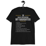 Gift For Father, Gift For Daddy, Rules For Dating My Daughter T shirt, Shirt T-Shirt Gift For Father, Gift For Dad, Number One Star Dad For Him