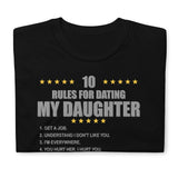 Gift For Father, Gift For Daddy, Rules For Dating My Daughter T shirt, Shirt T-Shirt Gift For Father, Gift For Dad, Number One Star Dad For Him